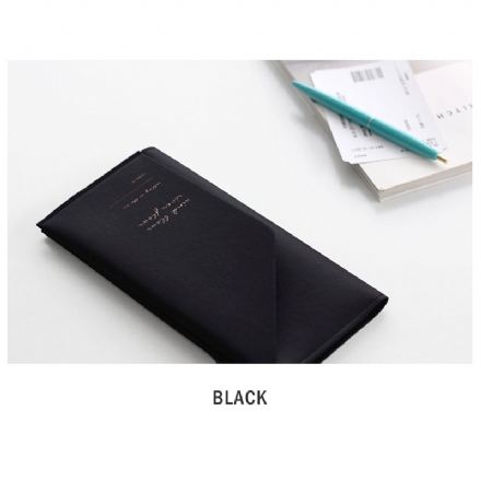 【韩国 Iconic】简约皮质护照保护套 机票夹 长款 Slit Passport wallet -  - 7    - Sweet Living