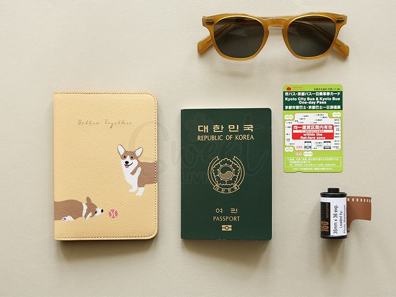【韩国 Dailylike】时尚短款旅行护照夹 证件包 狗狗 -  - 11@ - Sweet Living