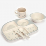 【韩国DailyLike】儿童植物竹纤维餐具安全无毒可爱宝宝餐盘套装带分隔碗 -  - 11    - Sweet Living