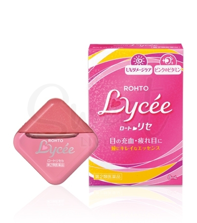 【日本 ROHTO】乐敦 LYCEE 小红花抗疲劳去红血丝眼药水 裸眼用  8ml -  - 1@ - Sweet Living