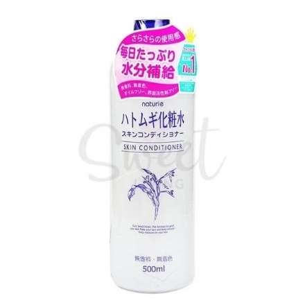 【日本 Naturie】娥佩兰薏仁水 薏仁面霜凝胶 爽肤水 补水保湿 面部身体都适用 -   薏仁水500ml  - Sweet Living