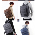 【韩国 Monopoly】  EASY CARRY BACKPACK HOMME 双肩包大容量旅行背包男士学院风书包 -  - 2    - Sweet Living