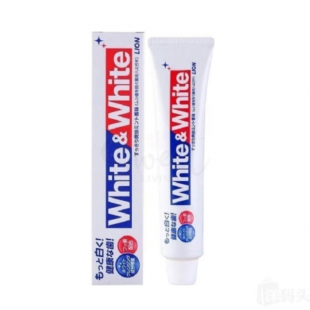 【日本 狮王】Lion White&white 美白牙膏 大白牙膏 150g - Sweet Living