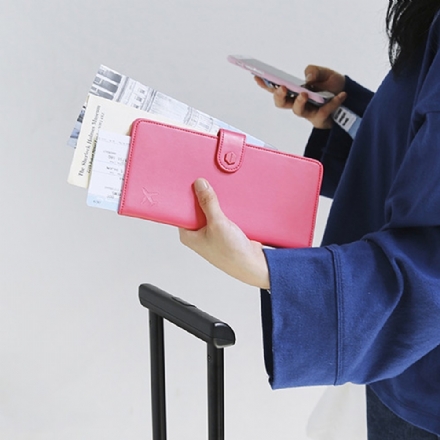 【韩国】Monopoly 旅行长款便携防盗刷护照夹/ No skimming passport wallet - Sweet Living