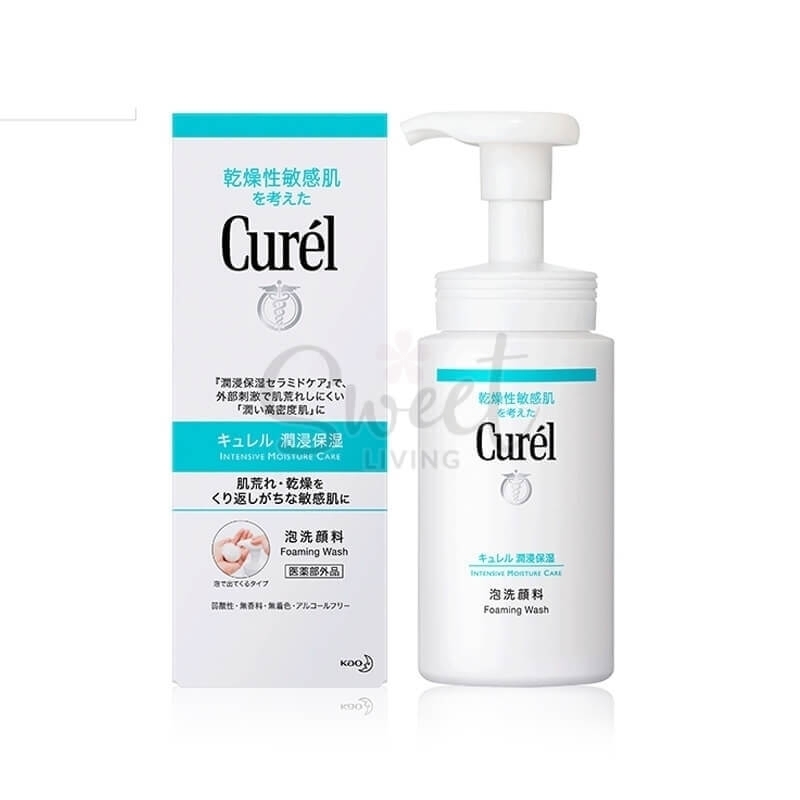 【日本 花王】Curel 花王/珂润 润浸保湿洁颜泡沫 补水洁面乳 150ml -  - 1@ - Sweet Living