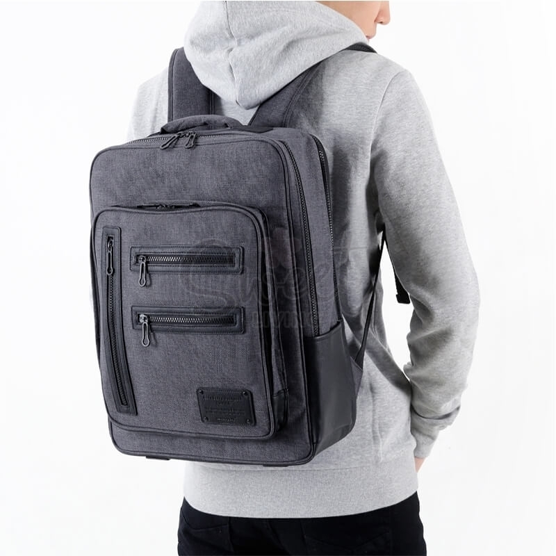 【韩国 Monopoly】  EASY CARRY BACKPACK HOMME 双肩包大容量旅行背包男士学院风书包 -  - 3@ - Sweet Living