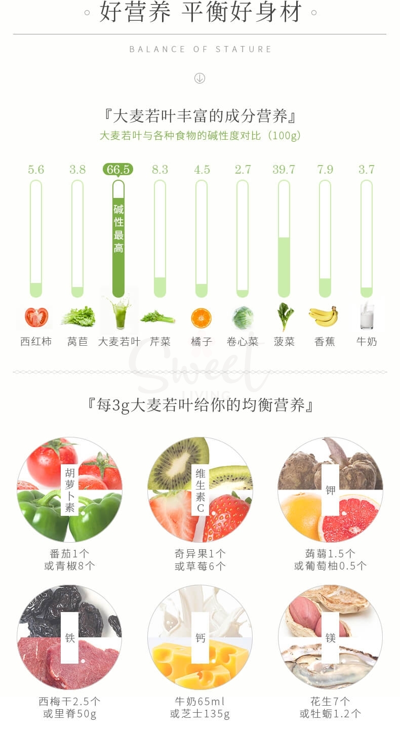 【日本 山本汉方】大麦若叶粉青汁排毒增加饱腹感 3g×44包 经典款 -  - 8@ - Sweet Living