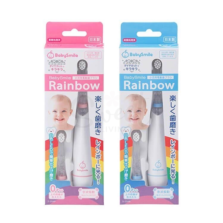 【日本 babysmile】儿童电动牙刷 智能LED发光 婴儿宝宝软毛牙刷 带替换头 / 替换刷头 -  - 1@ - Sweet Living
