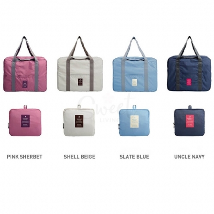 【韩国 MONOPOLY 】超轻可折叠旅行包购物单肩包加大行李包 -  - 1    - Sweet Living
