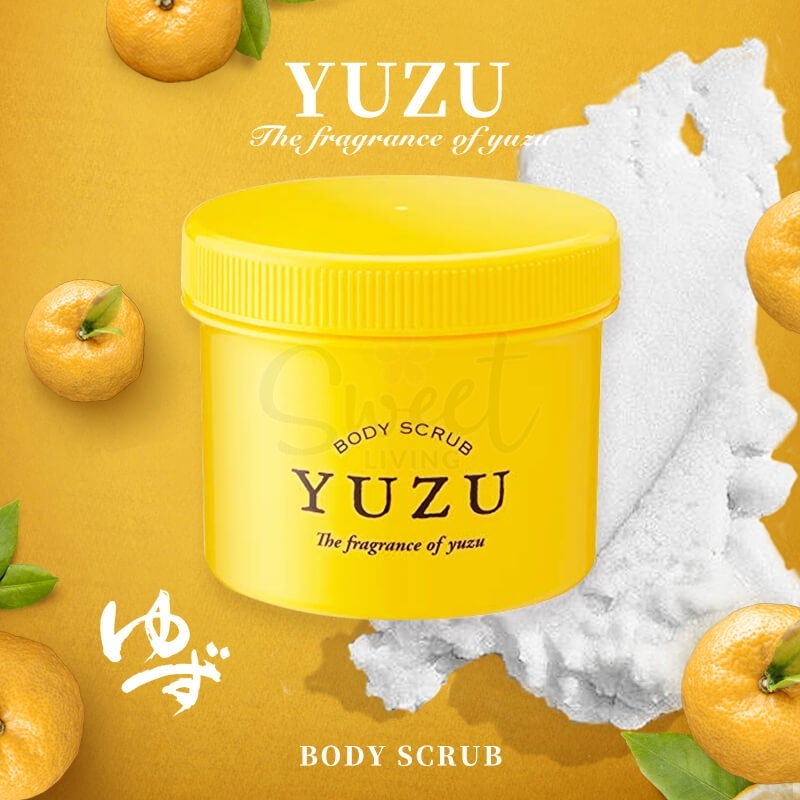 【日本 Biken】高知县 柚子 YUZU  天然精油亮白身体磨砂膏 350g -  - 8@ - Sweet Living