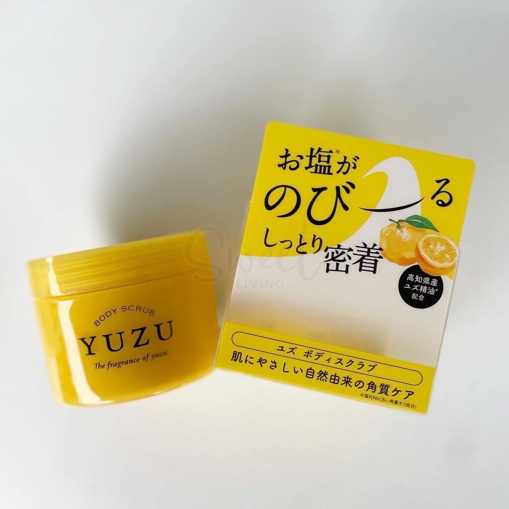 【日本 Biken】高知县 柚子 YUZU  天然精油亮白身体磨砂膏 350g -  - 11@ - Sweet Living