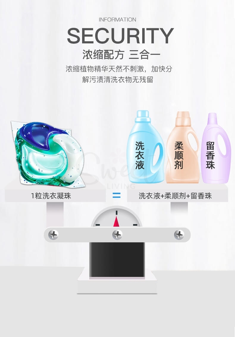 【日本 P&G】宝洁 碧浪Ariel 最新款4D洗衣球 洗衣凝珠 清洁杀菌加香柔顺四合一 袋装 -  - 12@ - Sweet Living