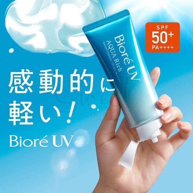 【日本 Kao】花王 碧柔Biore 水活精华防晒 水润保湿防晒霜 新版 Aqua Rich 70g -  - 5@ - Sweet Living