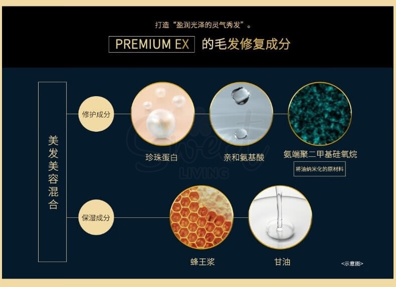 【日本 SHISEIDO】资生堂 TSUBAKI丝蓓绮 黑椿 密集修护 洗发水护发素 490ml/瓶 -  - 9@ - Sweet Living