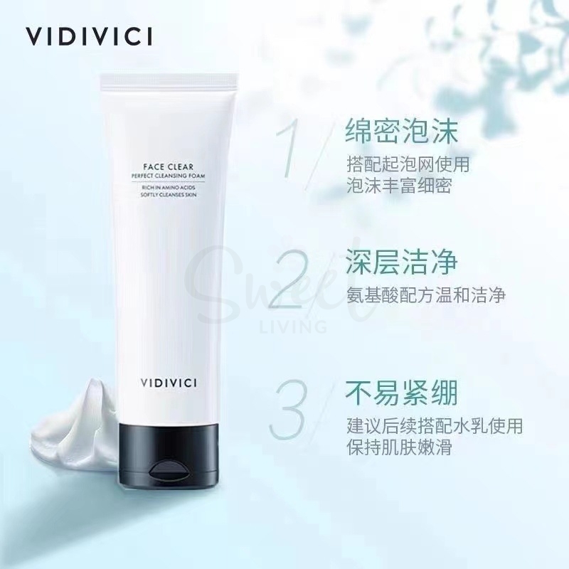 【韩国 VIDIVICI】 蚕丝泡沫洁面乳 温和清洁 女神洁面 120ml -  - 4@ - Sweet Living
