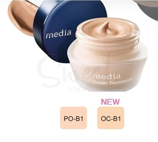 【日本 Kanebo】嘉娜宝 Media 媚点 高保湿亮白遮瑕粉底霜 SPF17 PA++ 25g -  - 20@ - Sweet Living