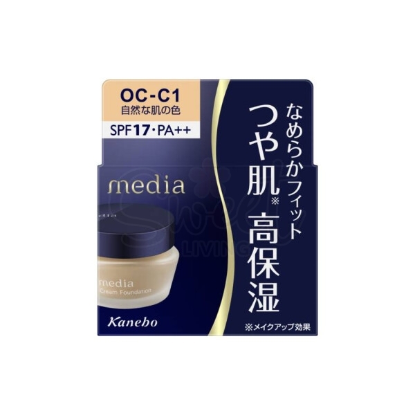 【日本 Kanebo】嘉娜宝 Media 媚点 高保湿亮白遮瑕粉底霜 SPF17 PA++ 25g -  - 21@ - Sweet Living