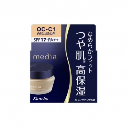 【日本 Kanebo】嘉娜宝 Media 媚点 高保湿亮白遮瑕粉底霜 SPF17 PA++ 25g - Sweet Living
