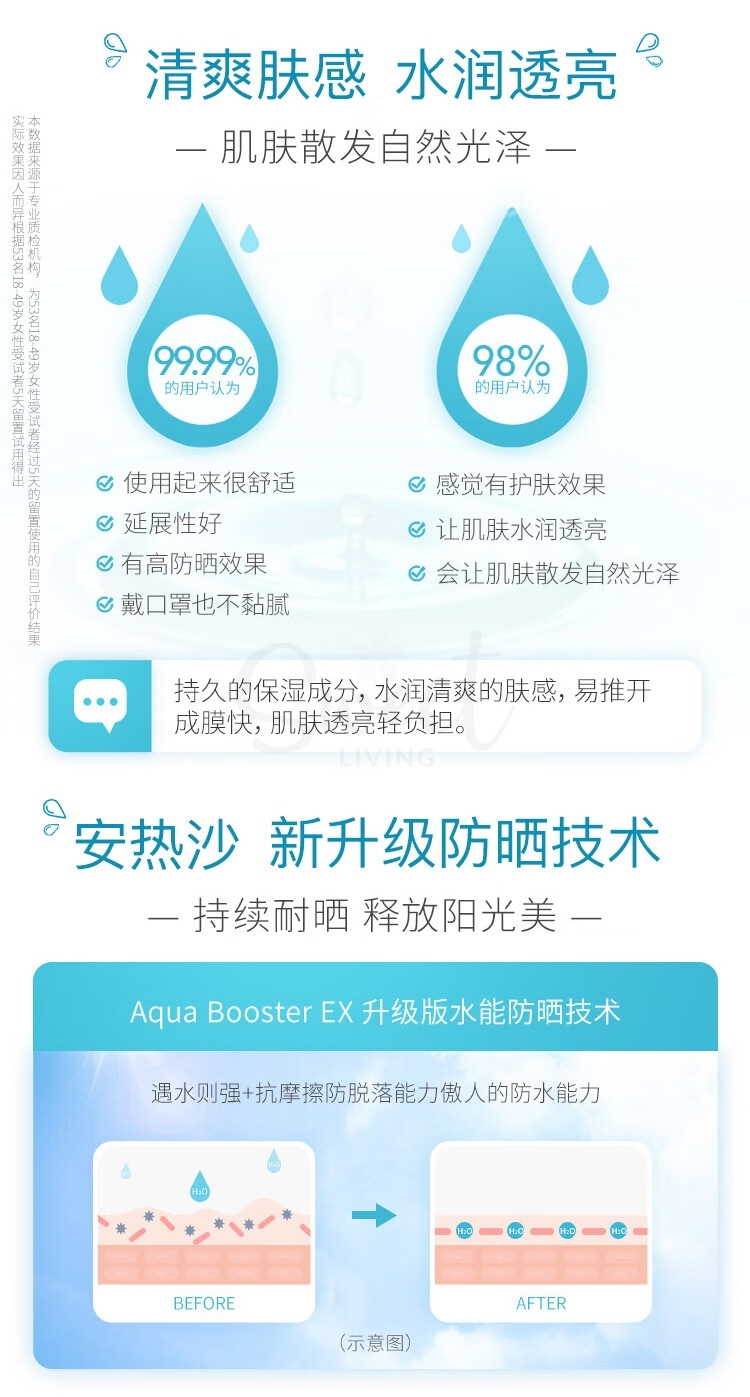 【日本 Anessa】资生堂安耐晒白管 美白修饰肤色防晒啫喱/Brightening UV Sunscreen Gel  SPF50+ PA++++ (90g) -  - 2@ - Sweet Living