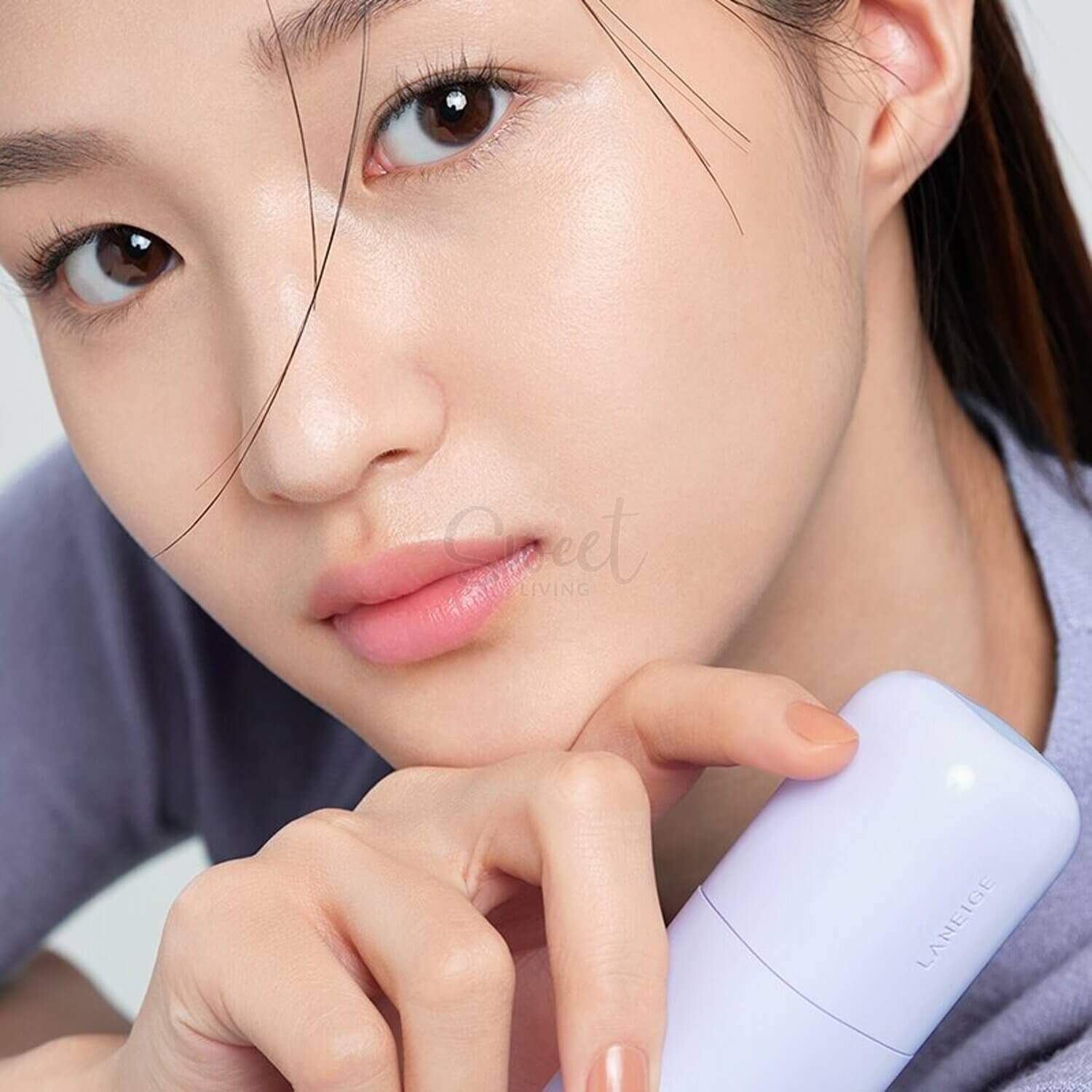 【韩国 LANEIGE】兰芝 雪纱丝柔隔离霜 防晒/隔离乳/妆前乳 紫色/绿色 修饰暗黄提亮肤色- Skin Veil Base EX SPF28 PA++ (30ML) -  - 6@ - Sweet Living
