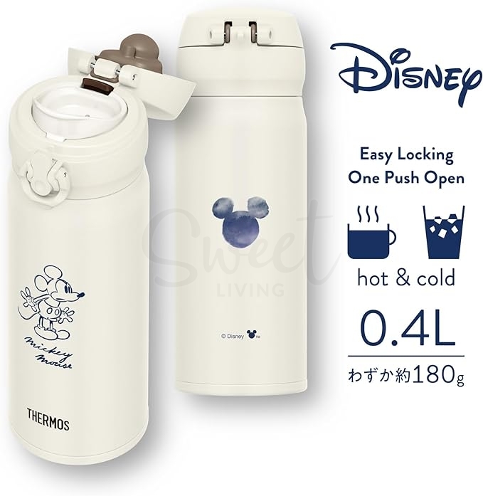【日本 Thermos】 膳魔师 卡通超轻量保温杯 保温保冷水杯水壶 米奇/米菲兔两款 400ml -  - 4@ - Sweet Living