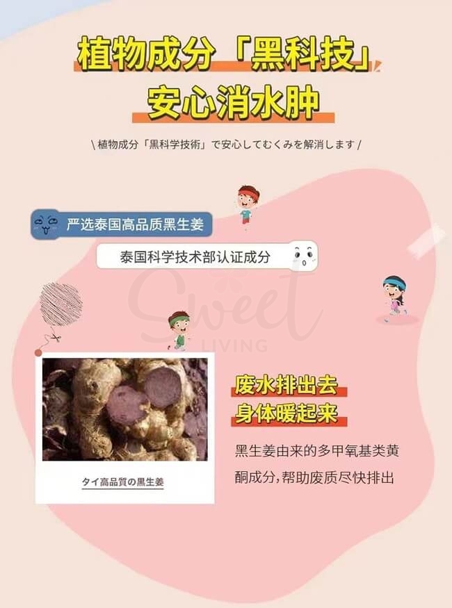【日本 SVELTY】丝蓓缇 黑姜减肥瘦身酵素酵母 燃烧腹部/内脏脂肪/皮下脂肪 150粒 -  - 3@ - Sweet Living