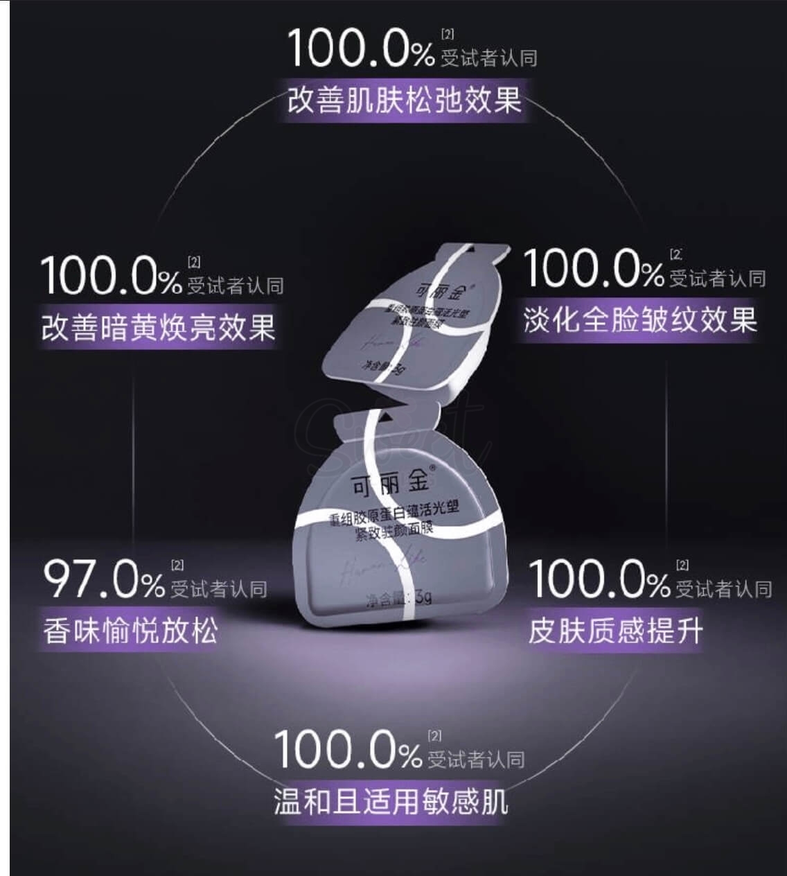 【中国】医药品牌 可丽金 胶原大膜王 3.0新版 重组胶原蛋白蕴活光塑紧致驻颜面膜3g*20颗/罐 抗皱紧致涂抹面膜 -  - 8@ - Sweet Living