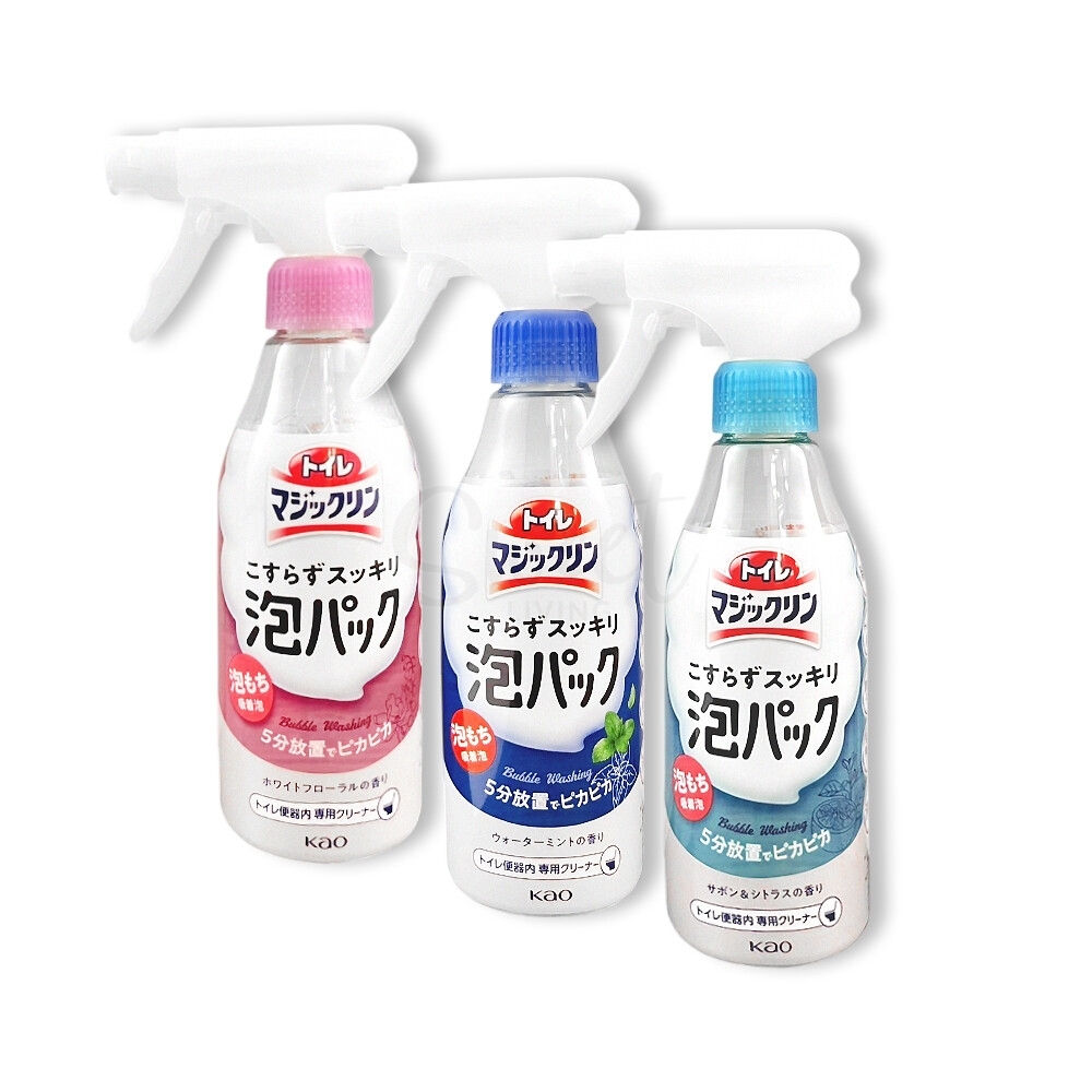 【日本】花王 KAO 马桶清洁剂 自动吸附免刷洗 泡沫喷雾 强力除垢去黄 厕所除臭洁厕液 300ml -  - 1@ - Sweet Living