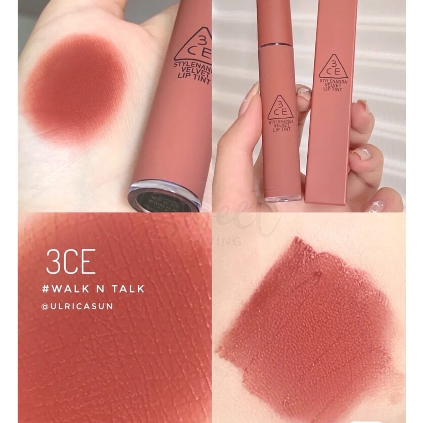 【韩国 3CE】velve lip tint 丝绒雾面唇釉/口红 -  - 19@ - Sweet Living