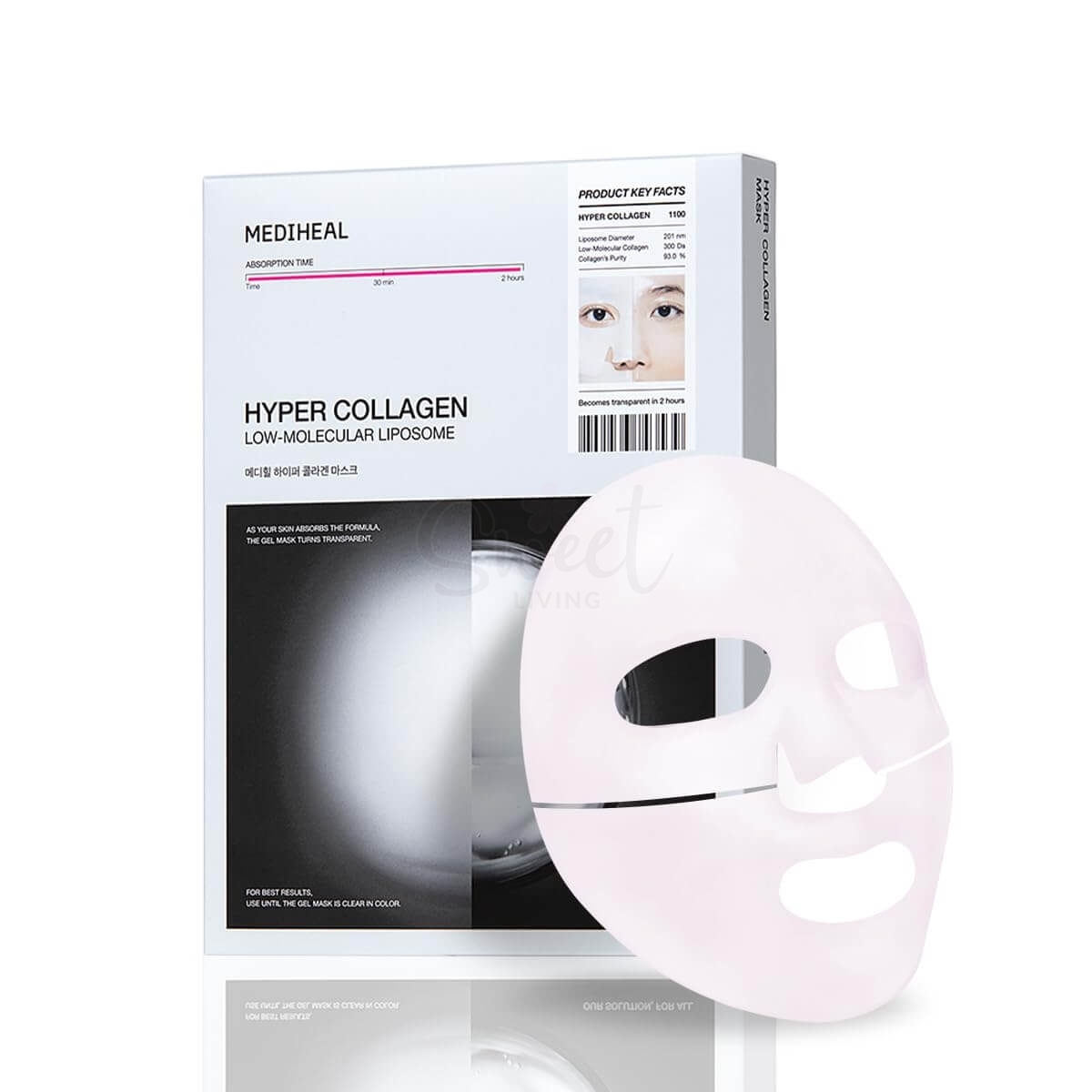 【韩国 Mediheal】美迪惠尔新品 胶原蛋白凝胶面膜 一盒六片 -  - 2@ - Sweet Living
