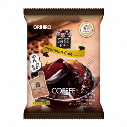 【日本 ORIHIRO】立喜乐 Konjac Jelly 低卡高纤 蒟蒻果冻粒 10枚入 咖啡味  200g -  - 2    - Sweet Living