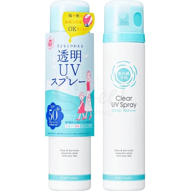 【日本】石泽研究所 透明UV防晒喷雾 植物萃取 温和 儿童家庭可用 面部/身体 SPF50+PA+++  /  SHIZAWA LAB Sunblock Spray (150g) - @ - 9 - Sweet Living