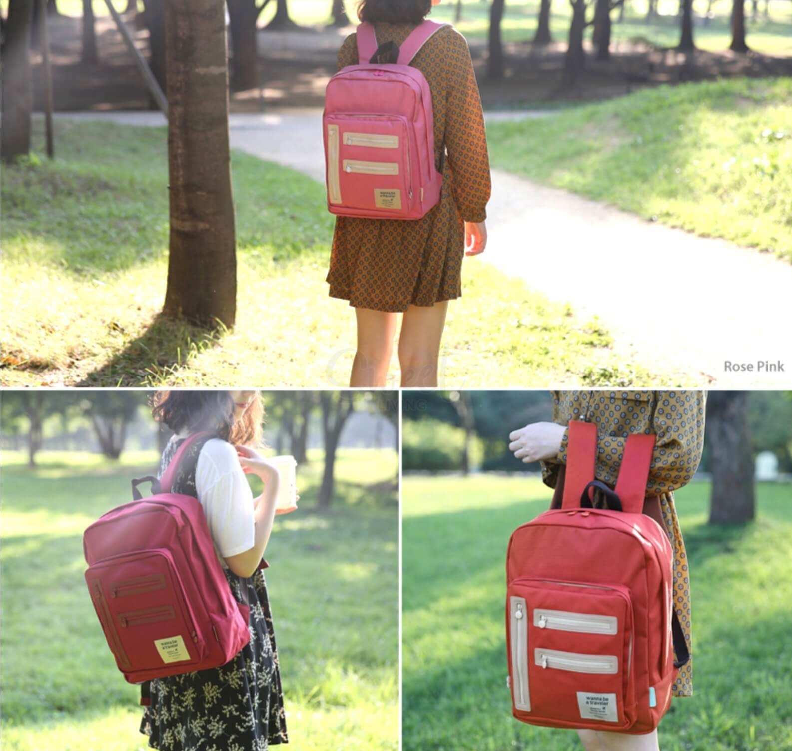 【韩国】Monopoly Easy Carry Backpack 双肩包/ Backpack 【清仓】 - @ - 3 - Sweet Living