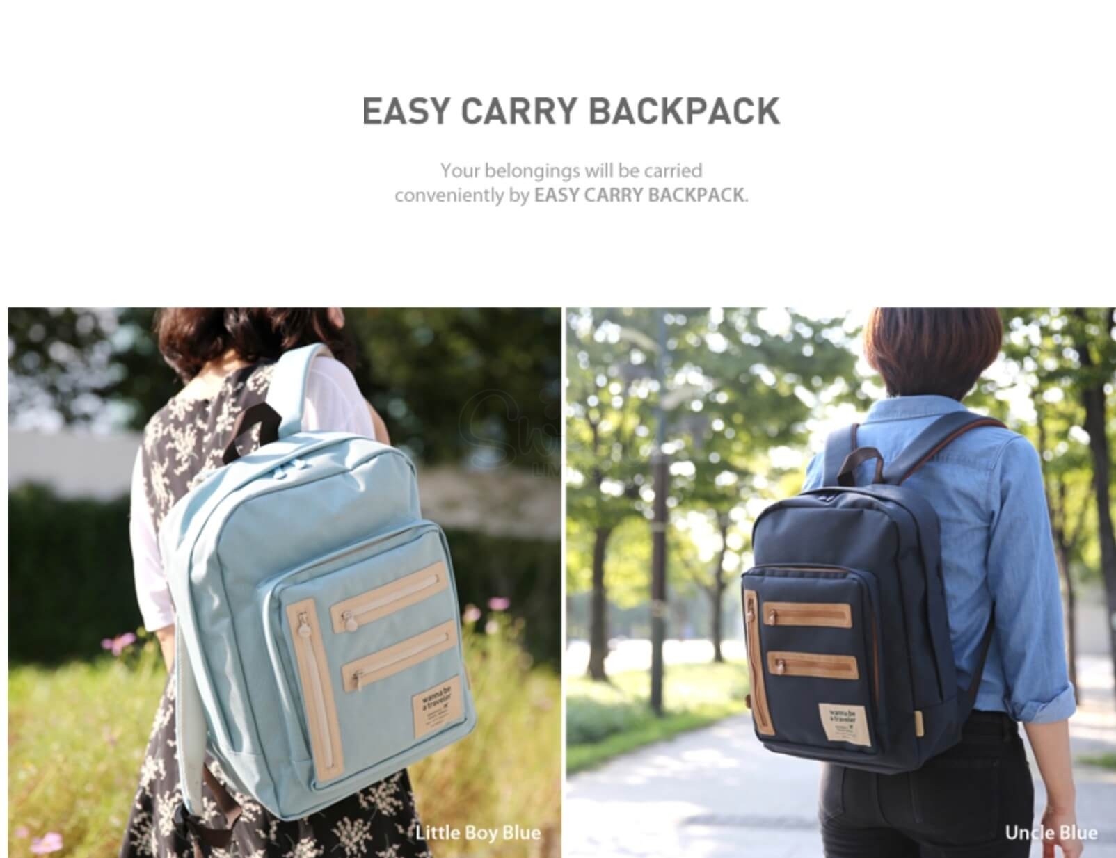 【韩国】Monopoly Easy Carry Backpack 双肩包/ Backpack 【清仓】 -  - 4@ - Sweet Living