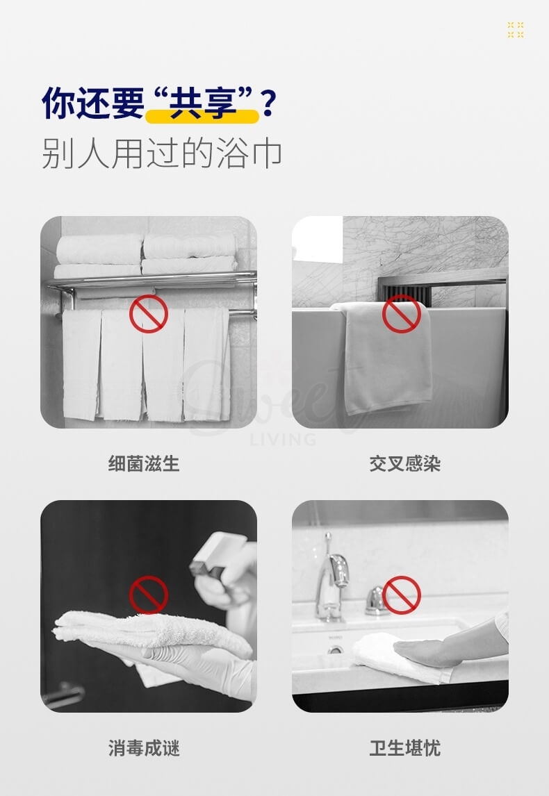 【日本】ITO 艾特柔 珍珠棉柔 一次性浴巾旅行毛巾洗脸巾套裝 (浴巾1枚+面巾2枚) -  - 6@ - Sweet Living