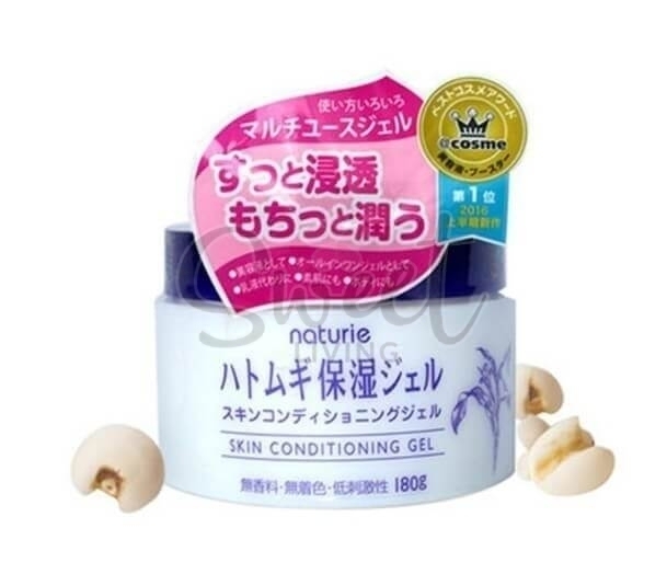 【日本】Naturie 娥佩兰  薏仁面霜 凝胶 补水保湿 面部身体都适用 180g -  - 1@ - Sweet Living