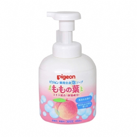【日本】Pigeon 贝亲 温和保湿 桃叶 婴儿 洗发沐浴露 450m - Sweet Living