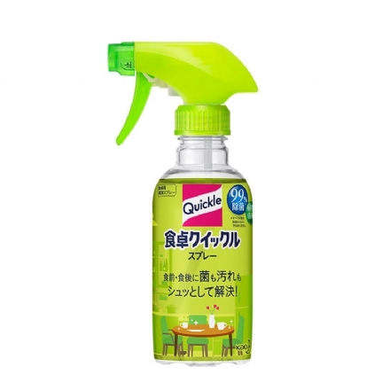 【日本】花王 Quickle 餐桌玩具除菌清洁剂 擦拭剂 儿童母婴安全 无需二次清洁 绿茶香 300ml - Sweet Living