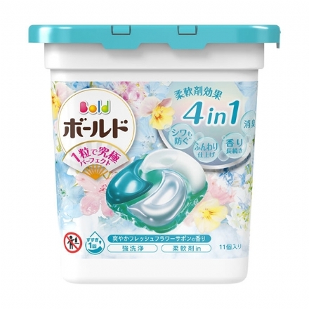 【日本】P&G 宝洁 4D 立体炭酸机能 抗菌 洗衣球 洗衣凝珠 浅蓝色 百合香 11颗/盒 -  - 2    - Sweet Living
