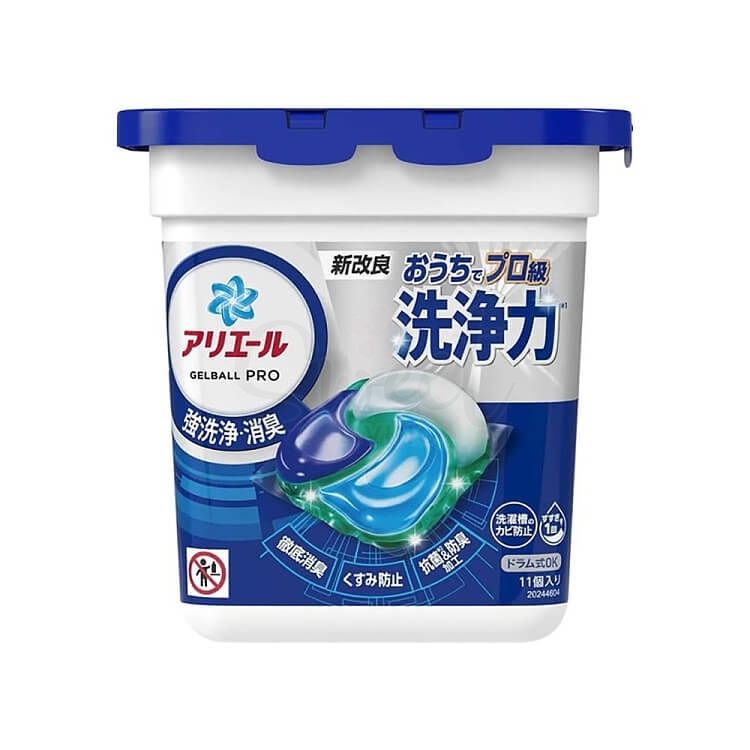 【日本】P&G 宝洁 4D 立体炭酸机能 抗菌 洗衣球 洗衣凝珠 深蓝色 强力去污抗菌 11颗/盒 -  - 1@ - Sweet Living