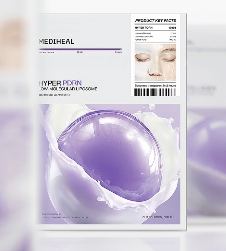 【韩国】MEDIHEAL 美迪惠尔 胶原蛋白凝胶面膜 PDRN紧致收缩毛孔  / HYPER COLLAGEN MASK 单片 1PC -  - 1@ - Sweet Living