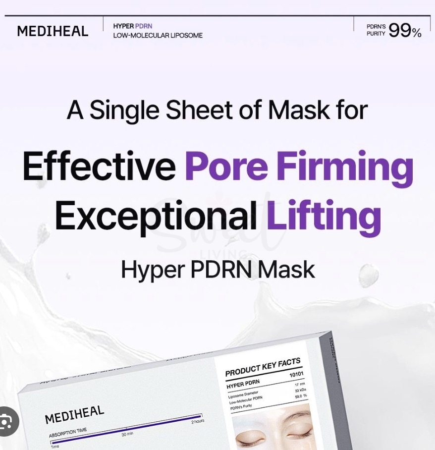 【韩国】MEDIHEAL 美迪惠尔 胶原蛋白凝胶面膜 PDRN紧致收缩毛孔  / HYPER COLLAGEN MASK 单片 1PC -  - 6@ - Sweet Living