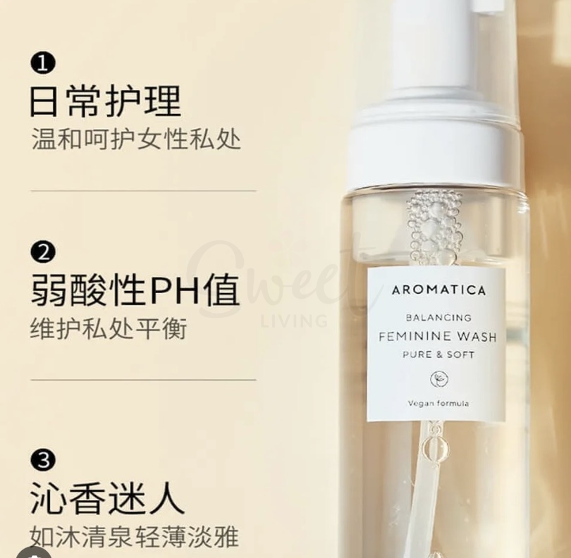 【韩国】AROMATICA 天然植物系 女性私处清洁泡泡护理液 套组 蒲公英款170ml+茶树款170ml -  - 9@ - Sweet Living