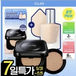 【韩国】CLIO Kill Cover 高遮瑕 小黑盒气垫 轻薄高遮瑕 持久服帖 气垫粉饼套组 正装+替换芯+迷你粉底液+水滴型海绵 -  - 2    - Sweet Living